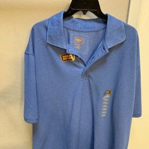 men’s big and tall  light blue polo
